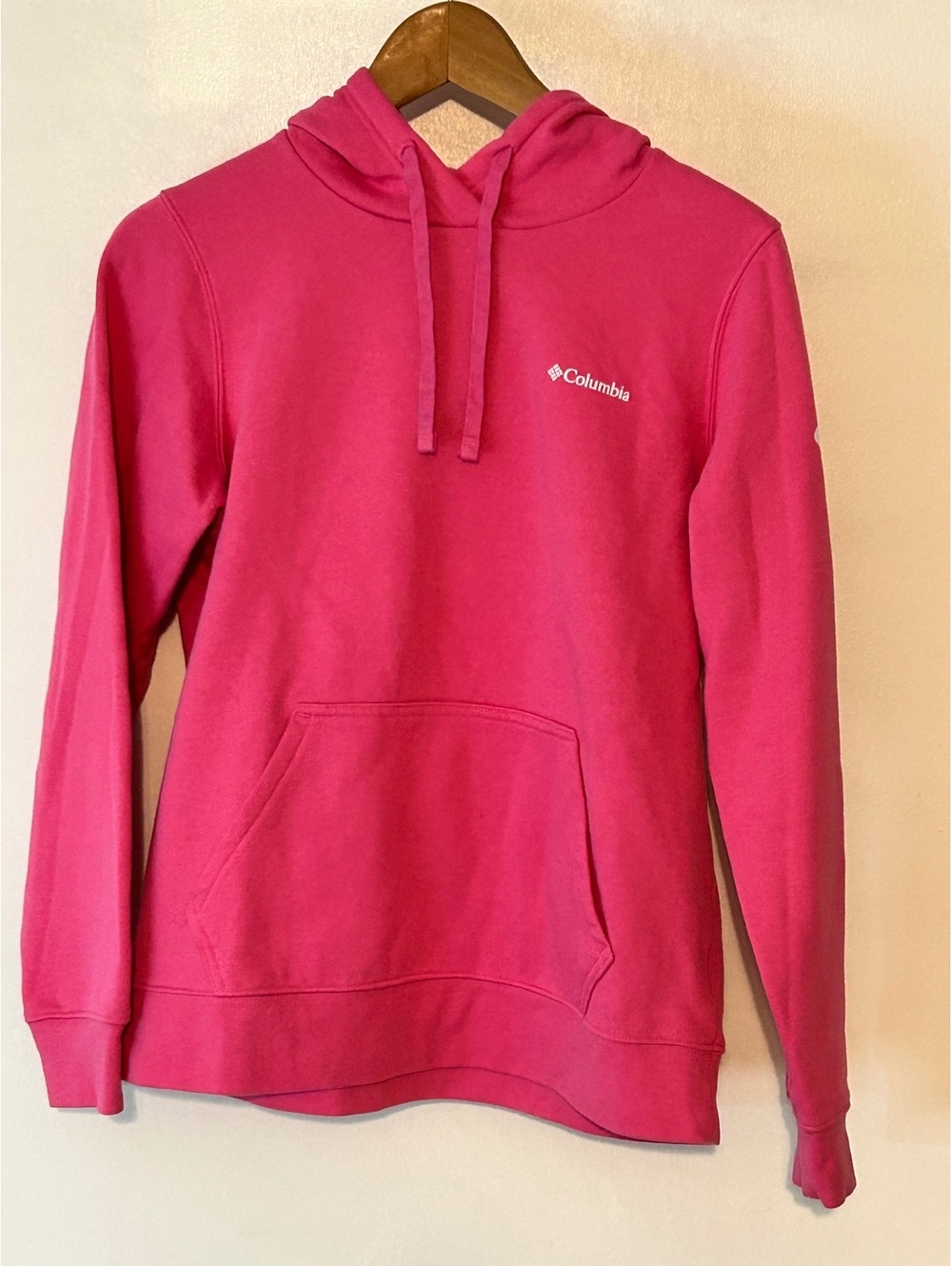 Columbia Pink Hoodie Sweatshirt Medium
